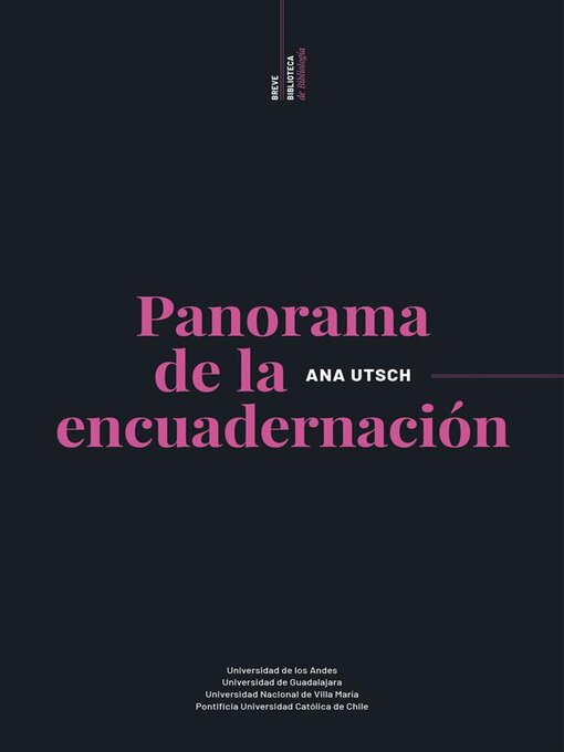 Title details for Panorama de la encuadernación by Ana Utsch - Available